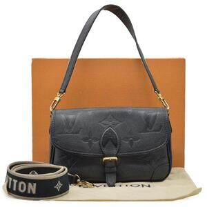 $2850 Louis Vuitton Monogram Diane Black Empreinte Leather